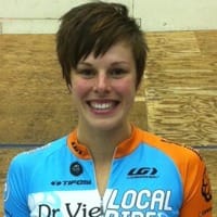 Gillian Carleton Dr. Vie cyclist wins track cycling
