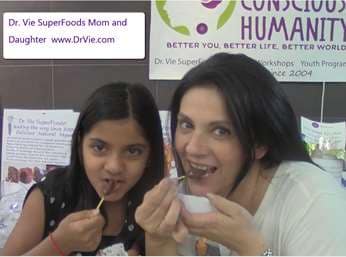 Dr. Vie SuperFoods with mother and daughter