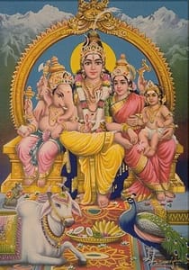 Dr Vie Lord Shiva Goddess Parvati Lord Ganesh Lord Muraga