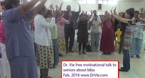 Dr. Vie motivates seniors for free