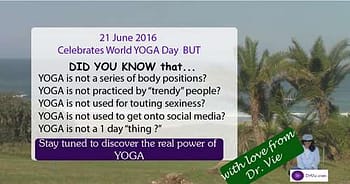 World yoga day by Dr. Vie Lesson 1