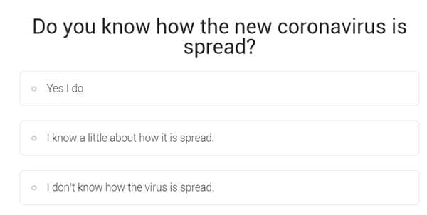 Coronavirus quiz how much do you know to lower risk